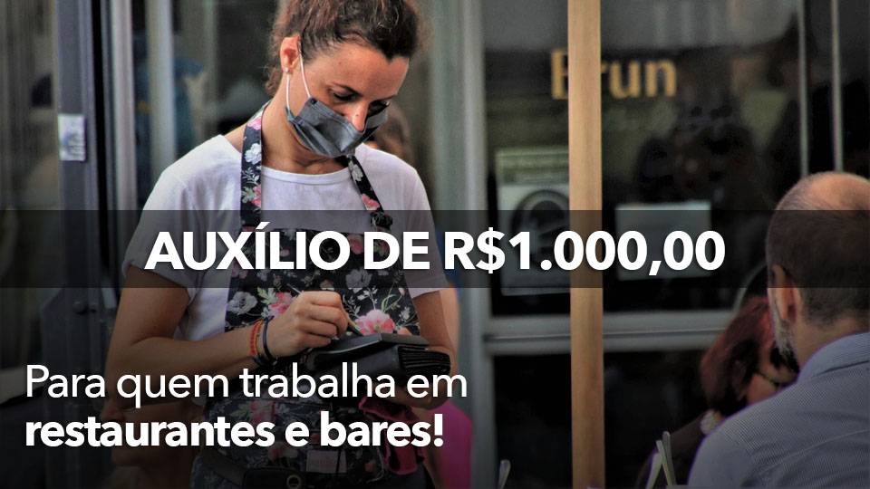 Inicia cadastro para auxílio emergencial para setores de bares, restaurantes e eventos